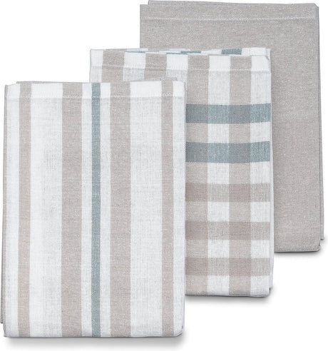 Kela Geschirrtücher, 3er-Set, hellgrau, 65 x 45 x 0,2 cm - | pasado