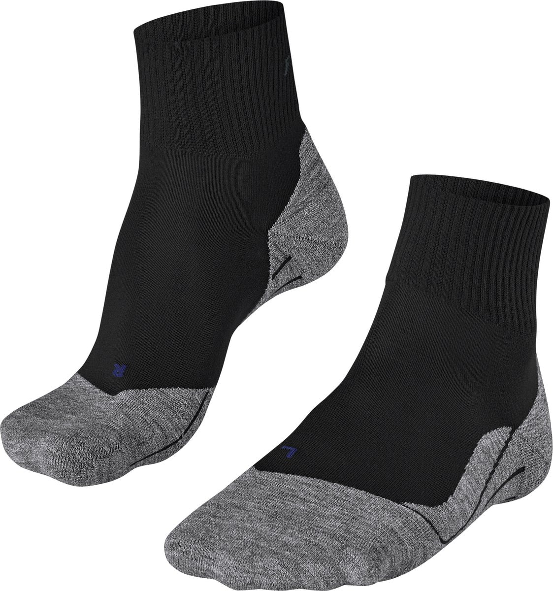 Falke tk5 cool short anti-blaar dun lyocell functioneel materiaal wandelsokken heren zwart - maat 46-48