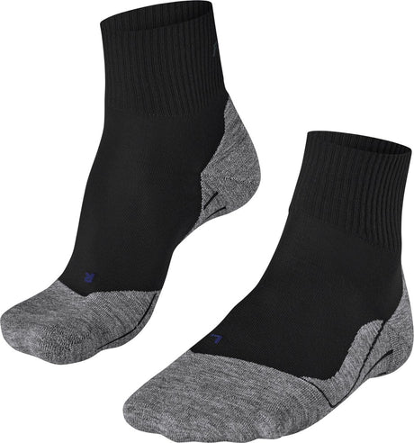 Falke TK5 Cool Short Anti-Blister dünne Lyocell-Funktionsmaterial Wandersocken Herren Schwarz – Größe 39-41