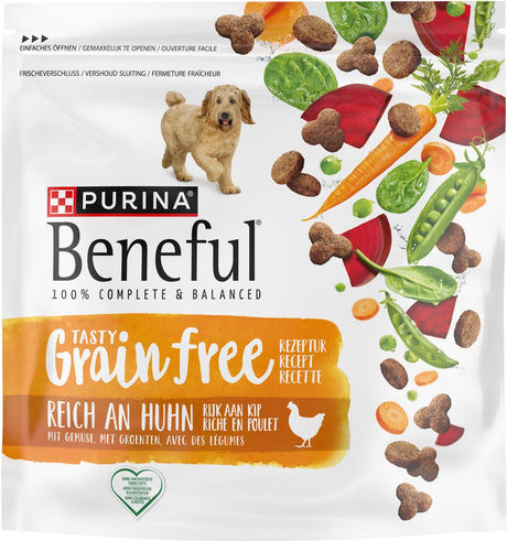 Wohltuend getreidefrei – Trockenfutter für Hunde – Hühnergemüse – 3 x 1,2 kg