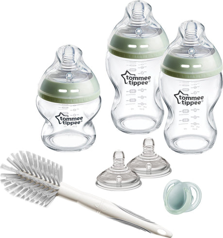 Tommee Tippee Natural Start Glas-Babyflaschen-Starterset – 150-ml- und 250-ml-Flaschen für Neugeborene ab 0 Monaten