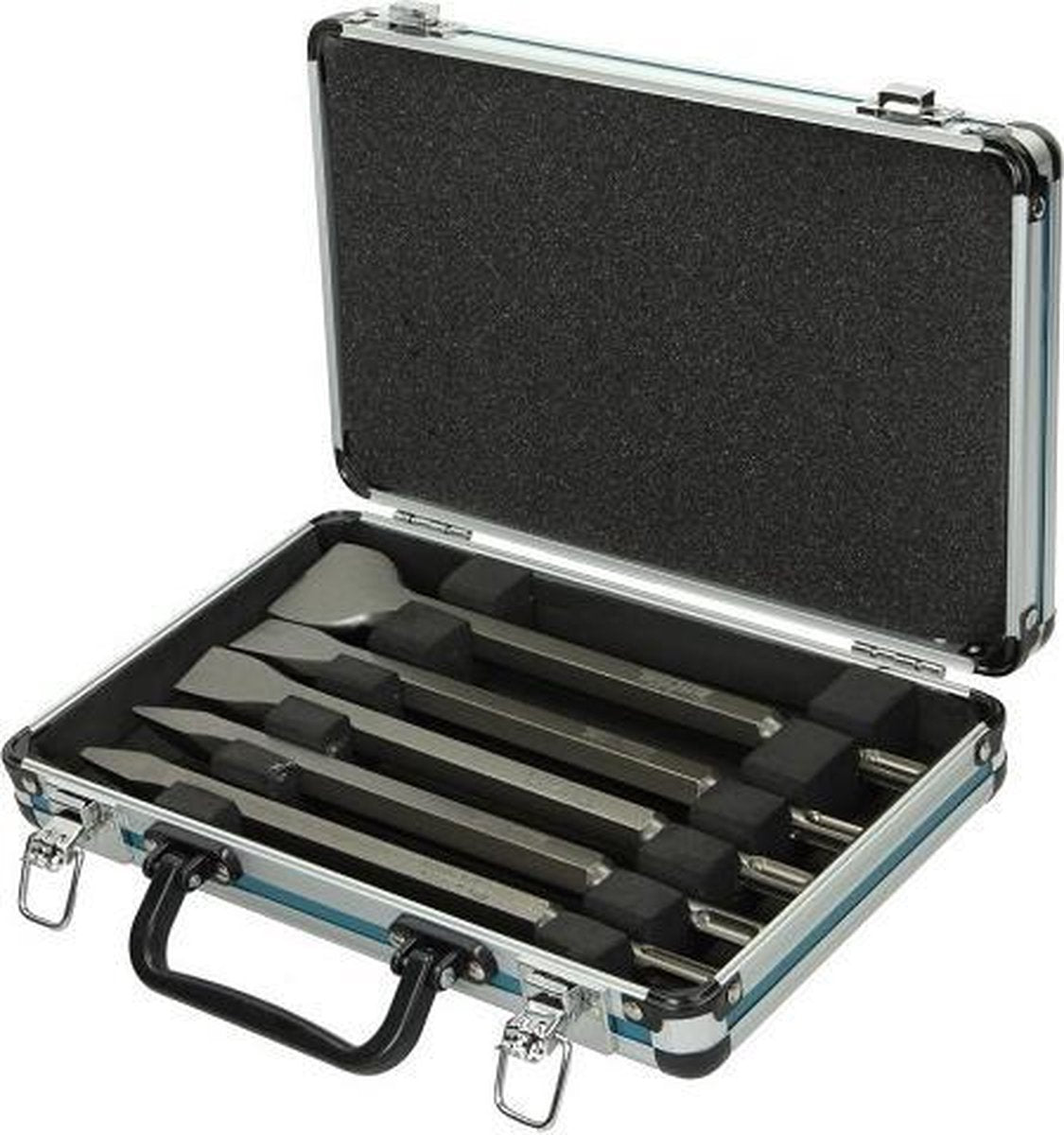 Makita SDS-Plus Meißel-Set im Aluminiumkoffer, 5-teilig