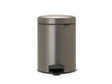 Brabantia Newicon Abfallbehälter – 5 Liter – Badezimmer – Platin