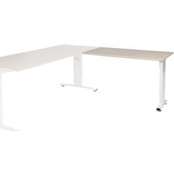 Bureau-uitbreiding schaffenburg lin-pla126-robw-m25 120x60x65-85cm