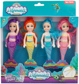 Toi-toys Meerjungfrauen Meerjungfrau Puppenschwestern, 4-tlg.