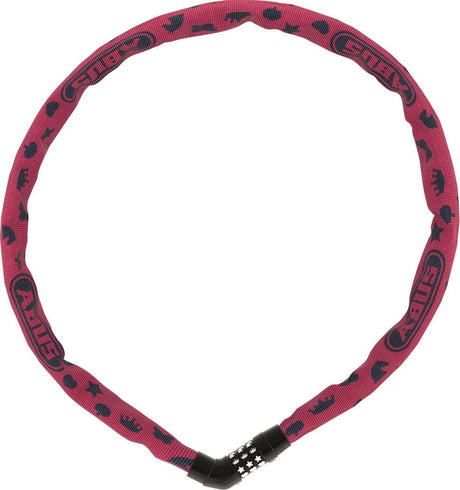 Abus Fahrradschloss Kettenschloss - Steel-o-Chain™ 4804c Symbole - Sicherheitsstufe 4 - Grün - 75 cm - geeignet für Elektrofahrräder und Cityfahrräder