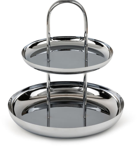 Zilverstad - étagère elana zilver kleur - dienblad rond - moederdag cadeautip!