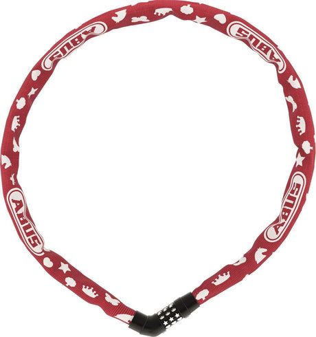 Kettenschloss von Abus Grad 4804C 75 - rot, 4mm - 75 cm - Fahrrad