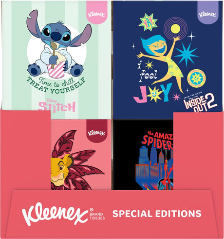 Kleenex-Taschentücher – Disney-Kollektion – 12 x 48 Taschentücher – Vorteilspackung