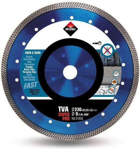 Rubi Diamond Disc Turbo Viper (TVA) | 230 x 1,6 x 22,2 mm – 31935