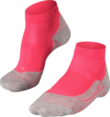 Falke ru4 kurze Anti-Blasen-Baumwoll-Funktionsmaterial-Laufsocken Damen Rot – Größe 39-40