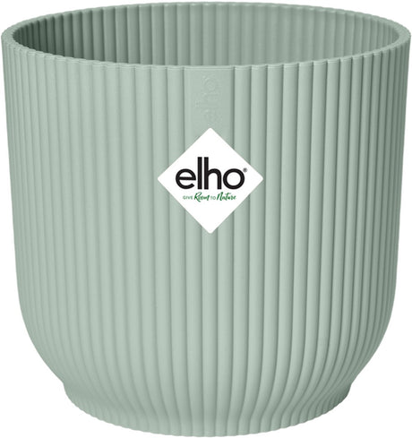Elho vibes fold rond 18 - bloempot voor binnen - 100% gerecycled plastic - ø 18.4 x h 16.8 cm - sorbet groen