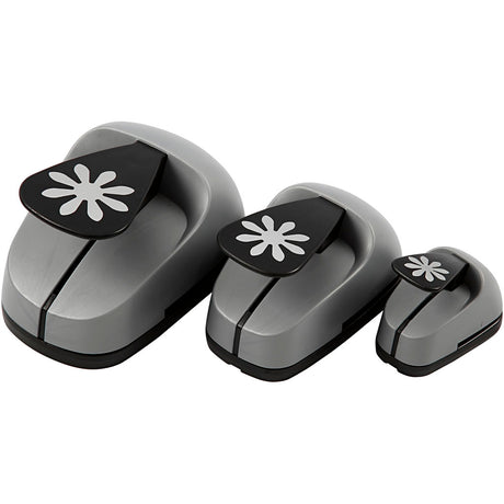 Creativ Company Stanzset, Gänseblümchen, Größe 25+49+75 mm, 3 Stück 1 Box