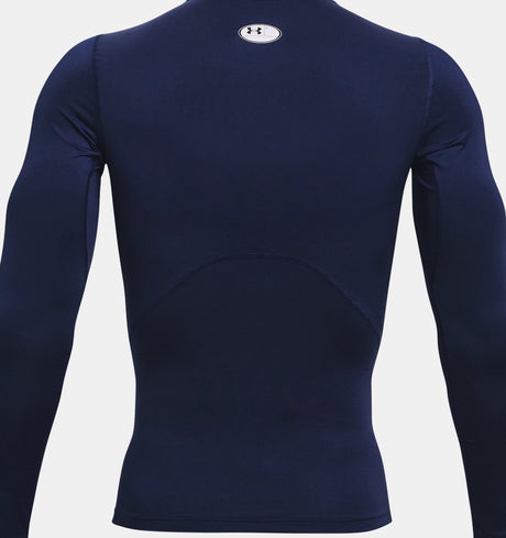 Under Armour UA HG Armour Comp LS-Blu Herren-Sportshirt – Midnight Navy – Weiß