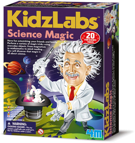 4m Wissenschaft und Spiele – Zauberei für Kinder – 12 Zaubertricks – Kidzlabs – 8+