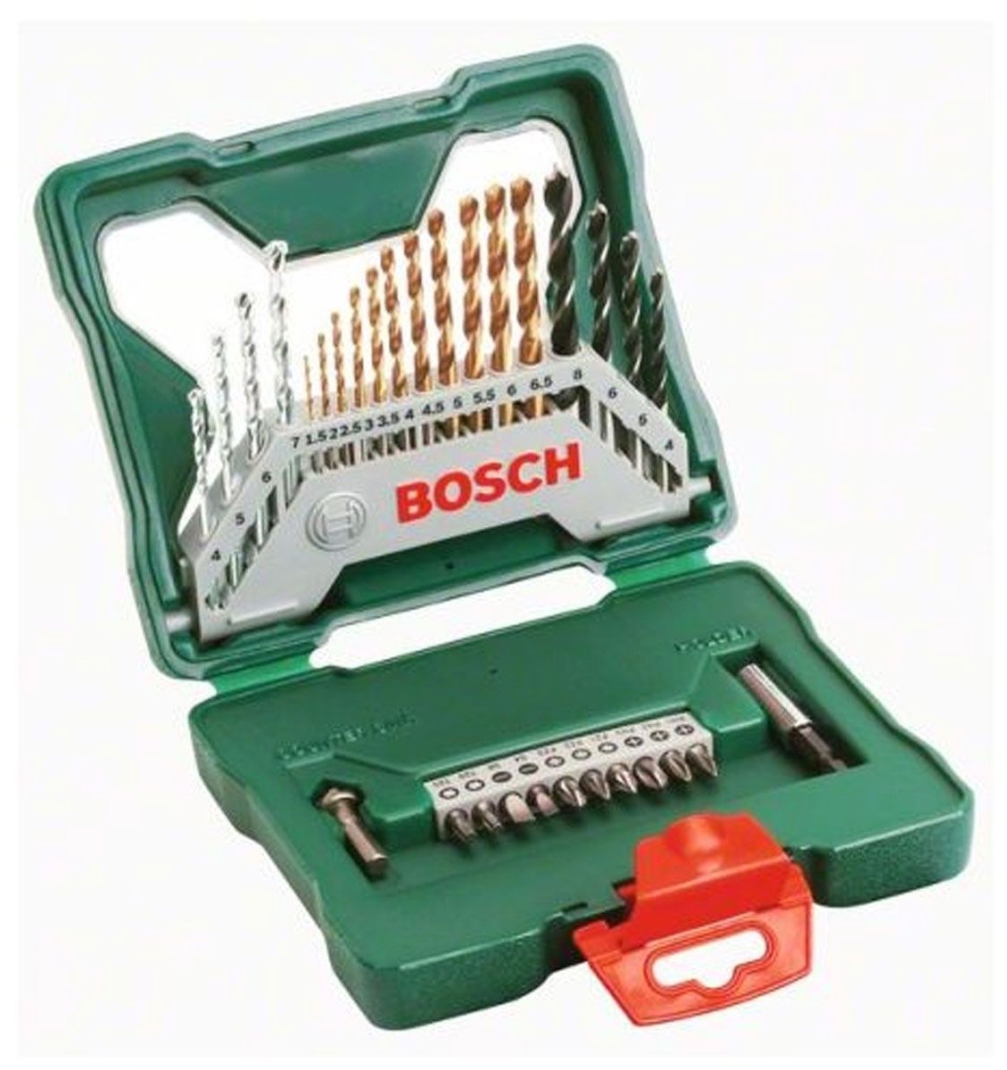 Bosch X-Line Bohrer-Set – 30-teilig – Titan-Plus-Serie – für Holz, Metall und Stein