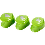 Creativ Company Stanzset, Blume, Schmetterling, Herz, Größe 25 mm, 3 Stück 1 Box