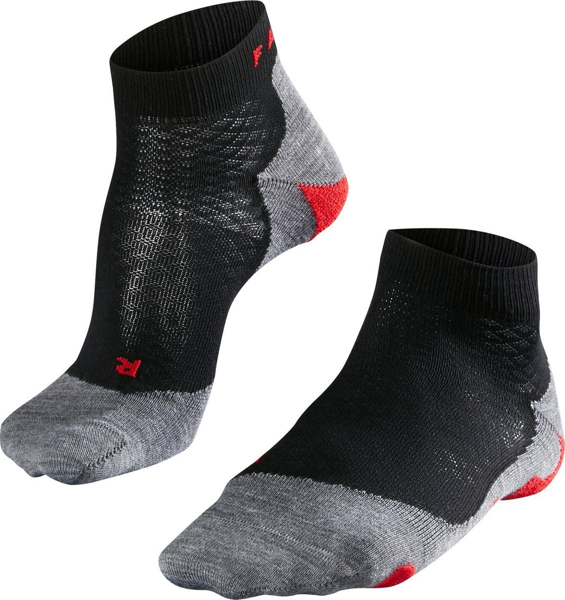 Falke ru5 kurze Anti-Blasen-Funktionsmaterial-Laufsocken Damen Schwarz – Größe 37-38