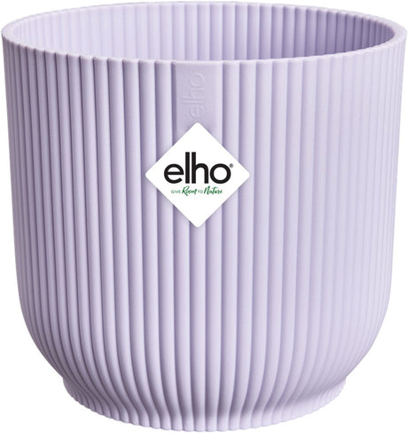 Elho vibes fold rond 18 - bloempot voor binnen - 100% gerecycled plastic - ø 18.4 x h 16.8 cm - zacht lila