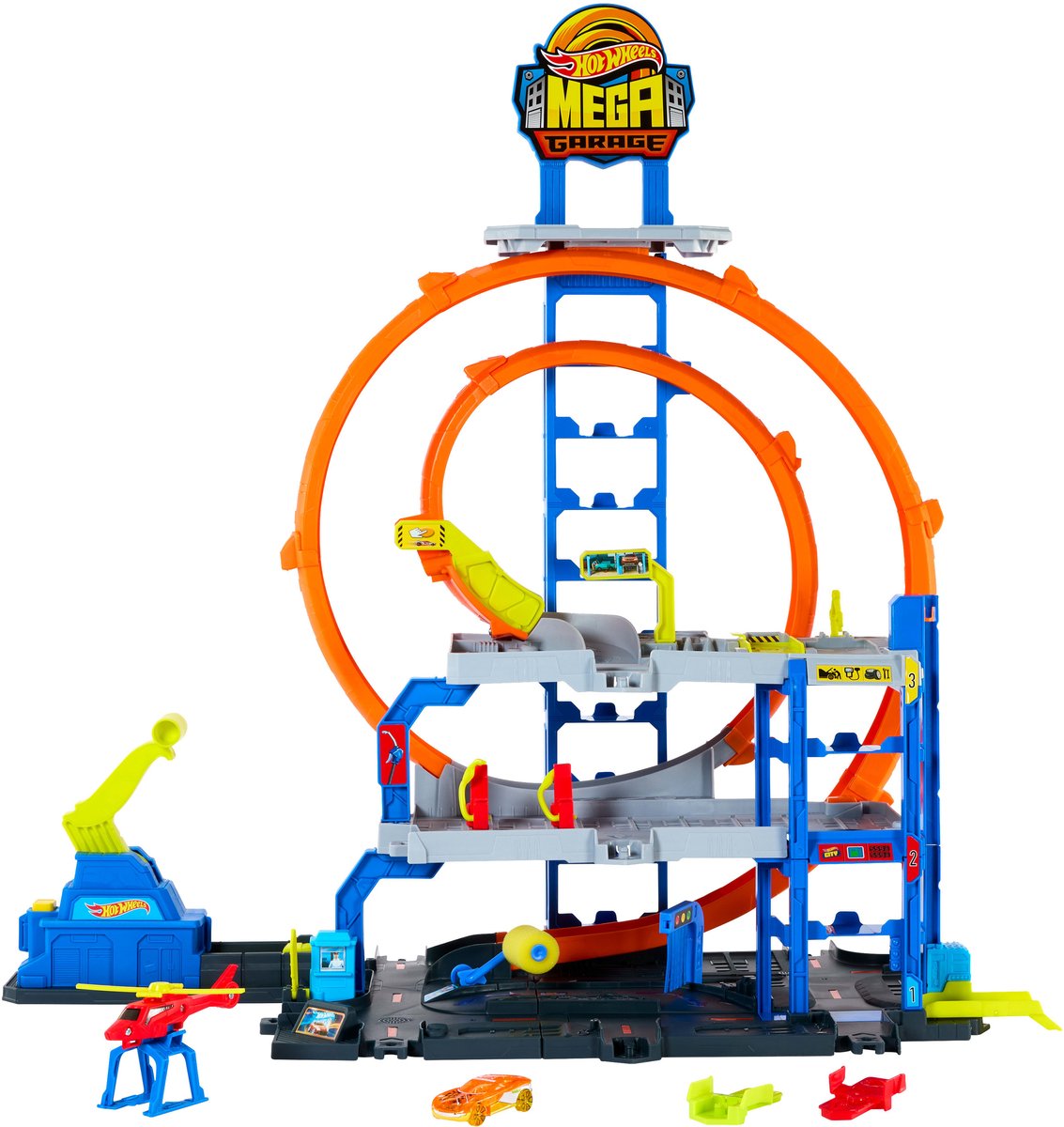 Hot Wheels Mega Loop Garage – Rennstrecke