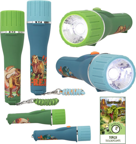 Depesche – Dino-Welt-Taschenlampe mit Timer