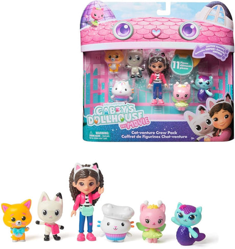 Gabbys Puppenhaus, das Filmfigurenset Gabby und 5 Kätzchen
