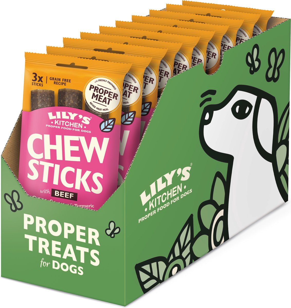 Lily's Kitchen - Hundesnacks - Kausticks Rind - 10 x 120 g