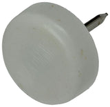 Mack 1047706 - stoelglijder nagel kunststof wit ø 19 mm 12 st pcs | 6 stuks