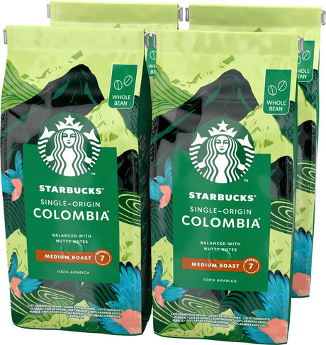 Starbucks Columbia Kaffeebohnen – 4 Beutel x 450 g