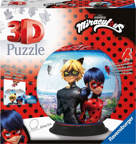 Ravensburger Miraculous Puzzleball – 3D-Puzzle – 72 Teile