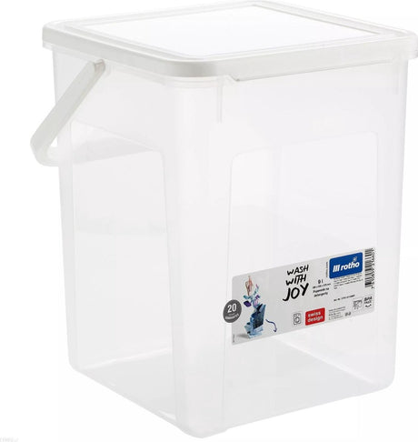 Rotho - poedercontainer, tabletten, wasmiddelen 9l - transparant