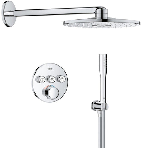 Grohe Präzisions-Smartcontrol-Einbauduschsystem – rund – Chrom