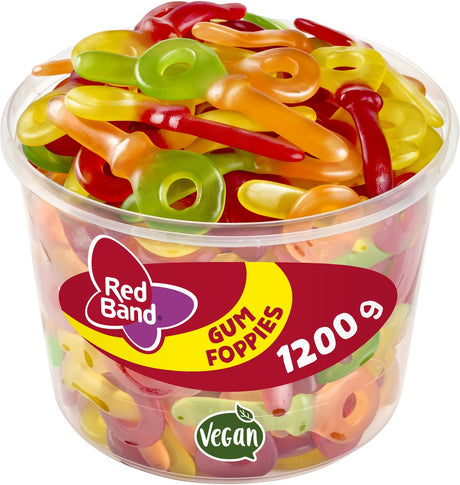 Rote Band-Kaugummis - Bonbonschlüssel - Pret Fun - Silo 100 Stk
