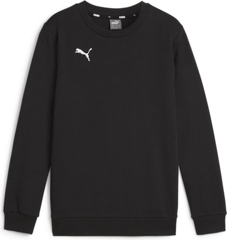 Puma TeamGoal Casuals Crew Neck Sweat Jr Jungen Sportpullover – Schwarz-Weiß