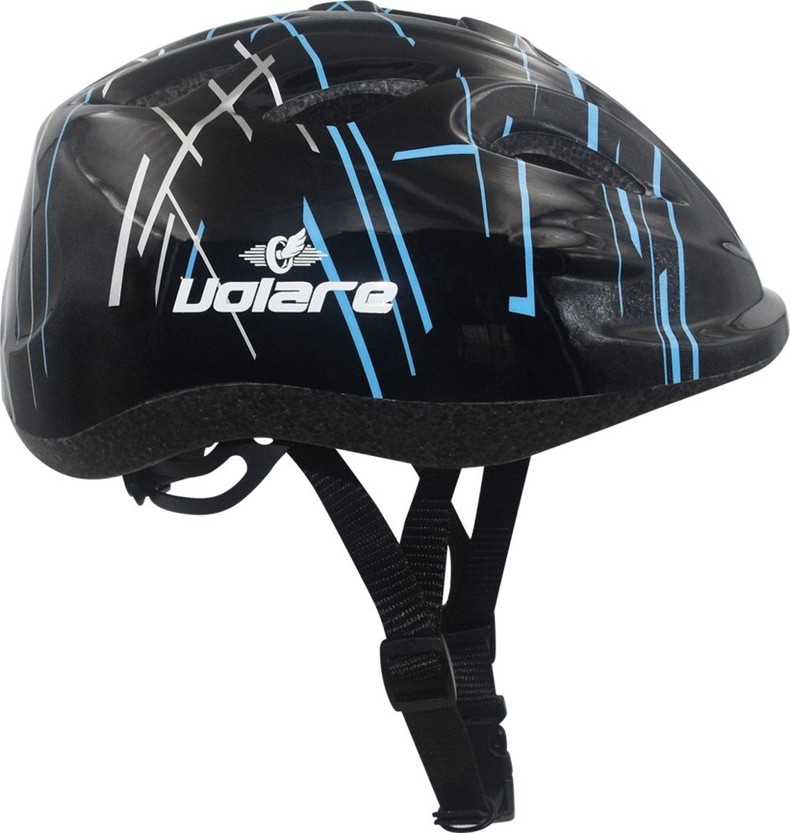 Volare Fahrradhelm – Kinder – Schwarz – 47–51 cm