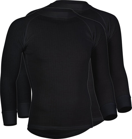 Avento thermoshirt lange mouw - heren - 2-pack - zwart - maat xxl