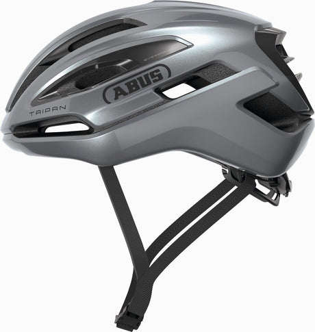 Abus fietshelm taipan graphite silver s - 51-55 cm - zilver - geschikt voor gebruik op gravel bikes - 255 g