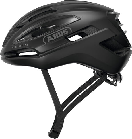 Abus Fahrradhelm Taipan Velvet Black L - 57-61 cm - Schwarz - für den Einsatz auf Gravelbikes geeignet - 295 g