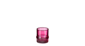 Theelicht houder pjotr roze - h8xd7,5cm