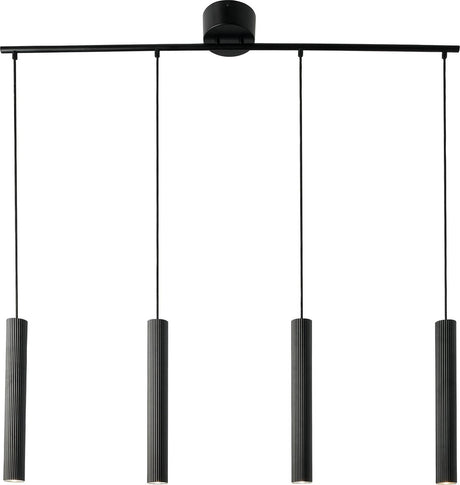 Nordlux Vico-Hängelampe-4-Schiene-GU10-Schwarz