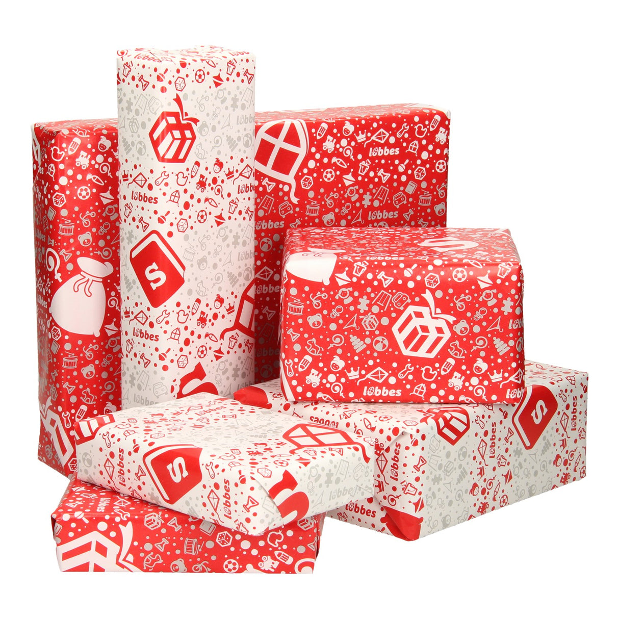 Lobbes Sinterklaas Geschenkpapier, 5 Meter