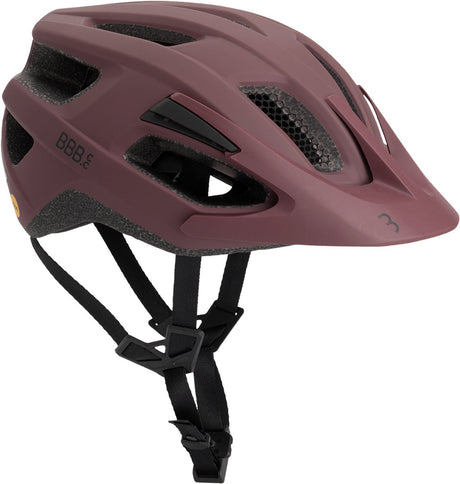 Bbb cycling dune mips 3.0 fidlock fietshelm volwassenen - mtb helm racefiets helm - wielrenhelm - fietshelm dames - fietshelm heren - mat donker rood maat s (52-55cm) - bhe-23