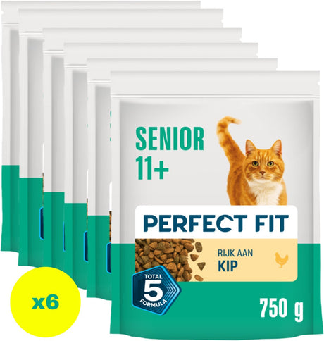 Perfect Fit Katzenfutter – Senior 11+ – Huhn – 6x750g