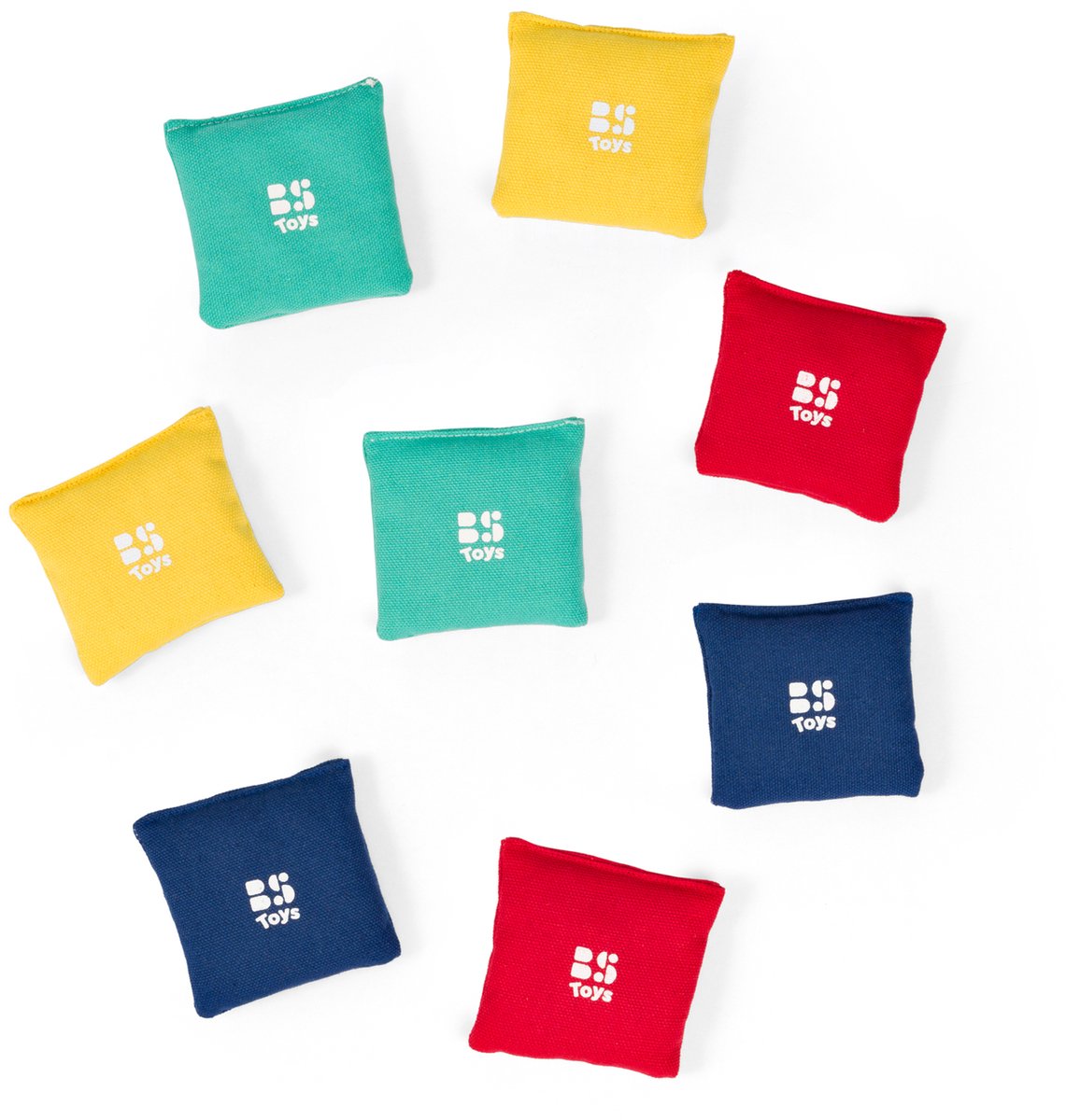 BS Toys Bean Bag Games GA526 – Set mit 8 Wurfsäcken mit 6 Spielen