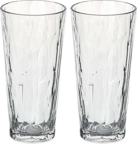 Koziol - superglas club no. 19 glas 250 ml set van 2 stuks - thermoplastic - transparant -