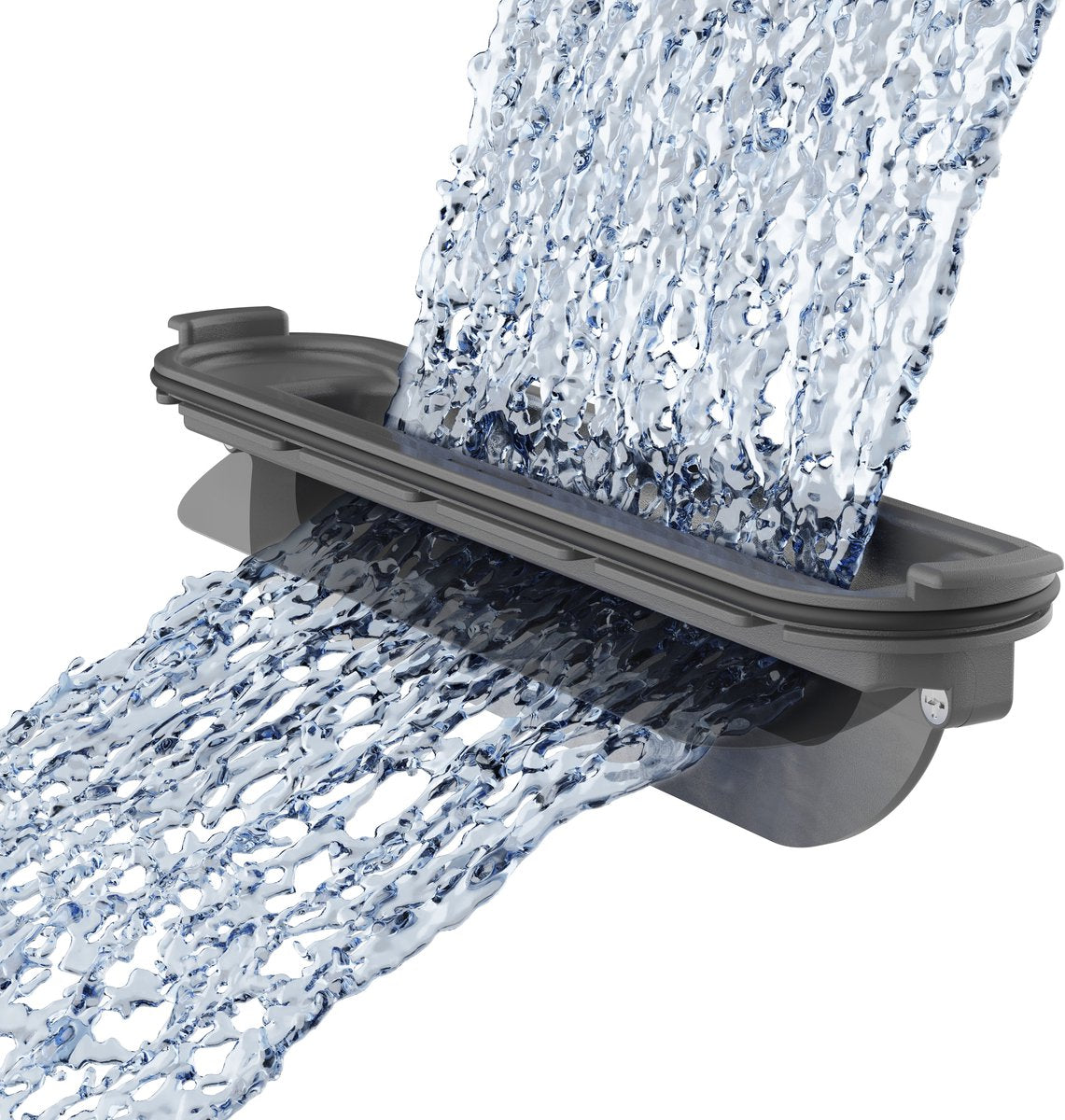 Hansgrohe Raindrain Match – Duschrinne mit Edelstahlrost 900, höhenverstellbarem Rahmen, mattschwarz 56040670