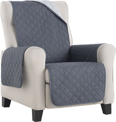 Bellmarti Duo Quilt - Sesselüberzug grau - 55 cm breit