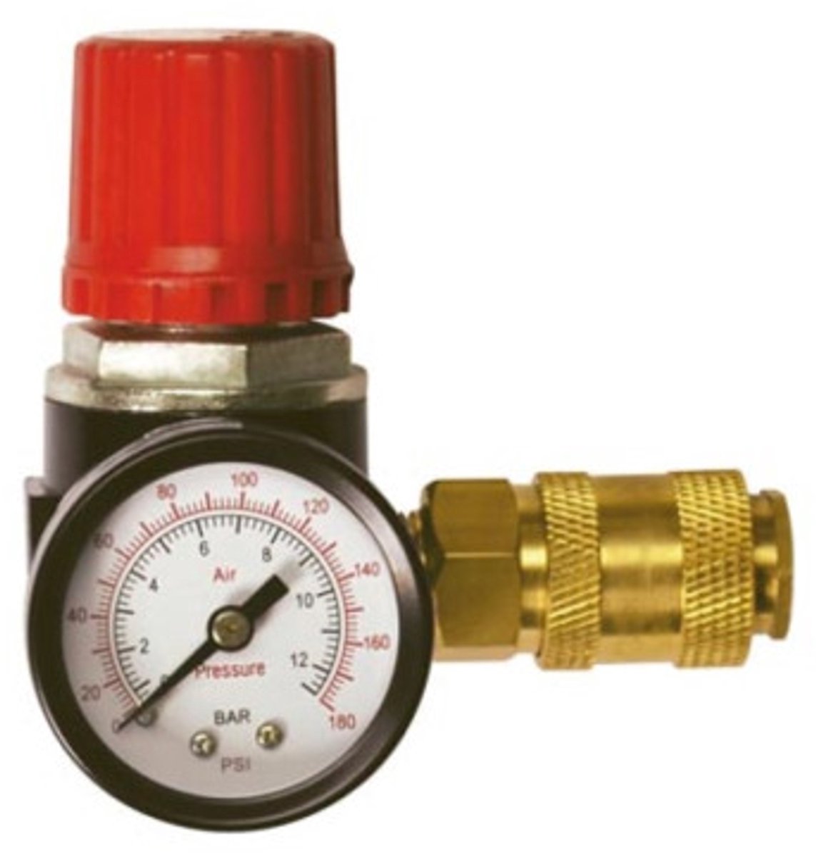 Stanley Druckminderer ¼ Zoll – Gasregler, Manometer und Luftventil – 12 bar