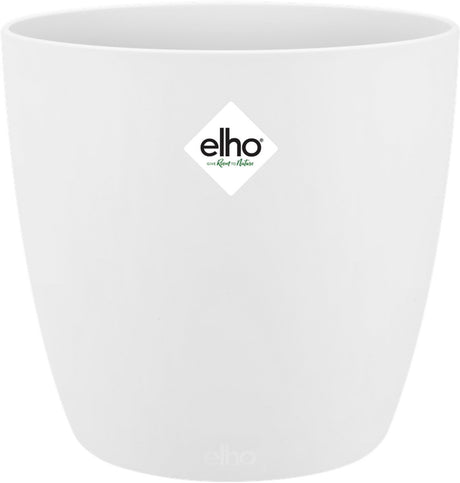 Elho brussels rond 30 - bloempot voor binnen - ø 29.5 x h 27.1 cm - wit