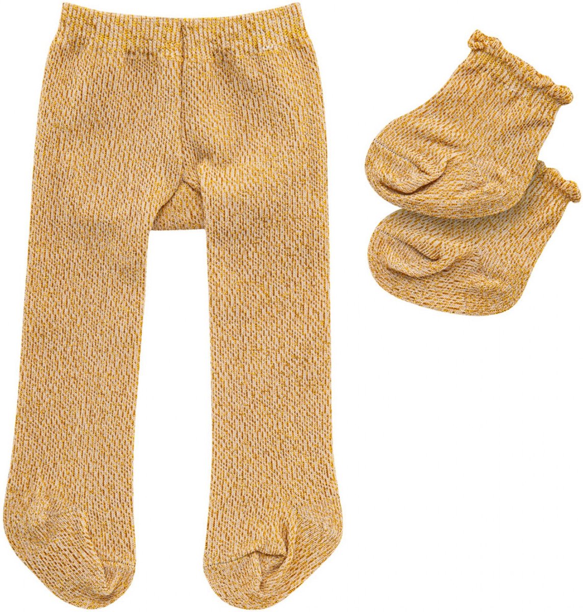 Heless Puppenstrumpfhose mit Socken - Gold, 35-45 cm